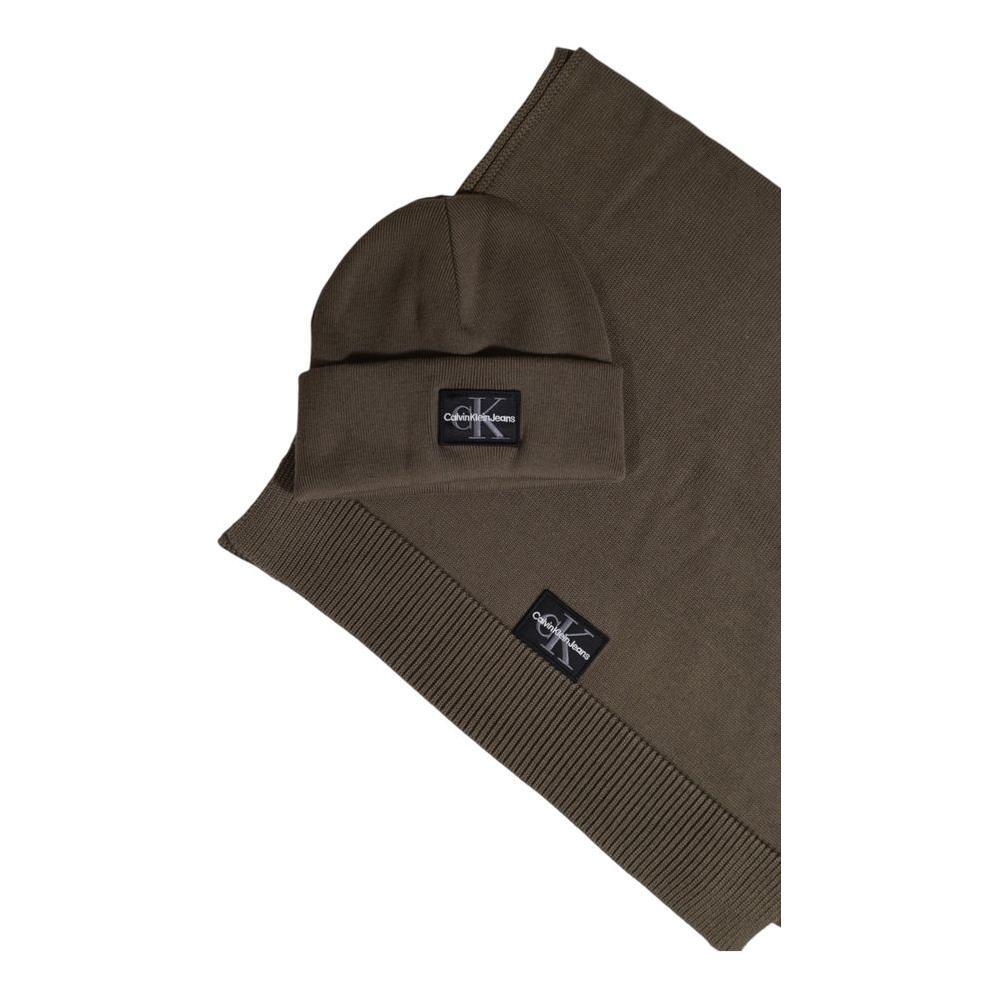 Calvin Klein Jeans Brown Cotton Scarf CAKLJE-15666800140