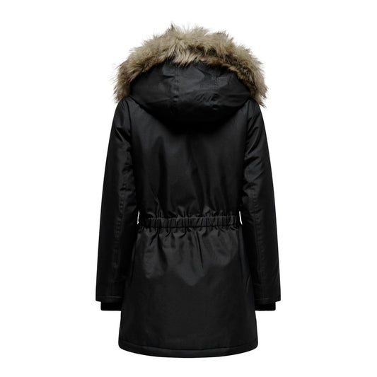 Only Black Polyester Parka ON-11462000009-IT42|M