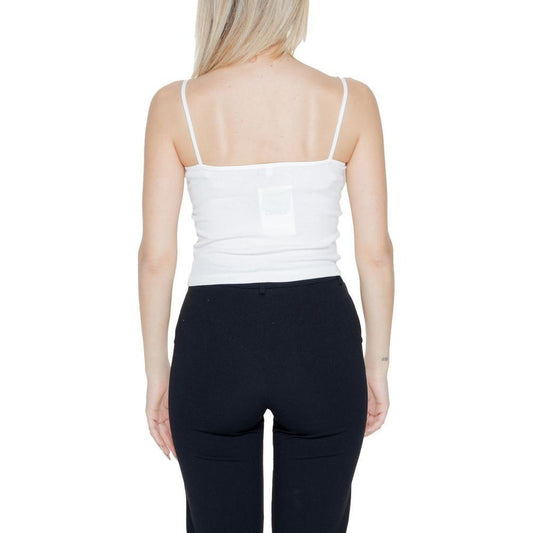 Only White Organic Cotton Tank Top ON-13399200008-IT42|M