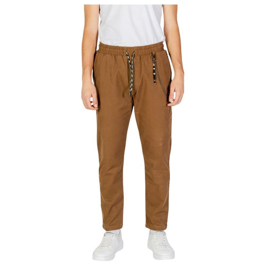 Gianni Lupo Brown Cotton Pant GI-14788300140-IT54 | XXL