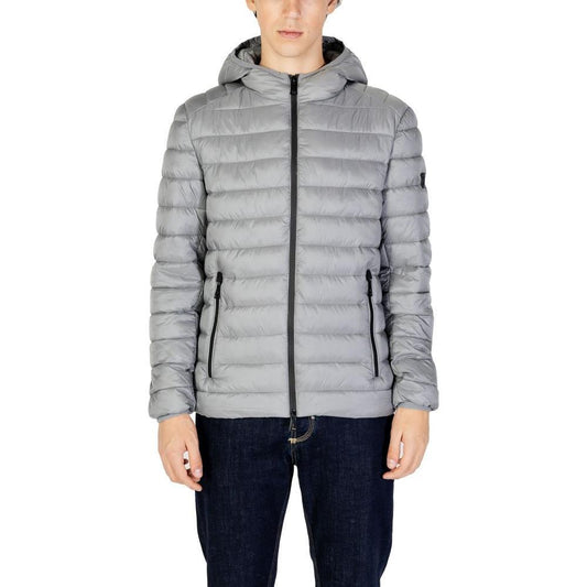 Gianni Lupo Gray Polyamide Jackets & Coat GI-14789000136-IT44 | S