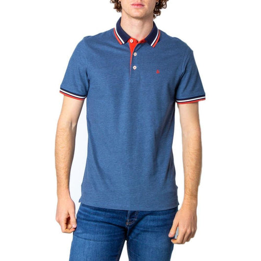 Jack Jones Blue Cotton Polo Shirt JA-4220601781-IT44 | S