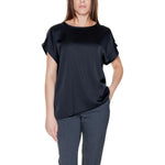 Vila Clothes Black Cotton T-Shirt