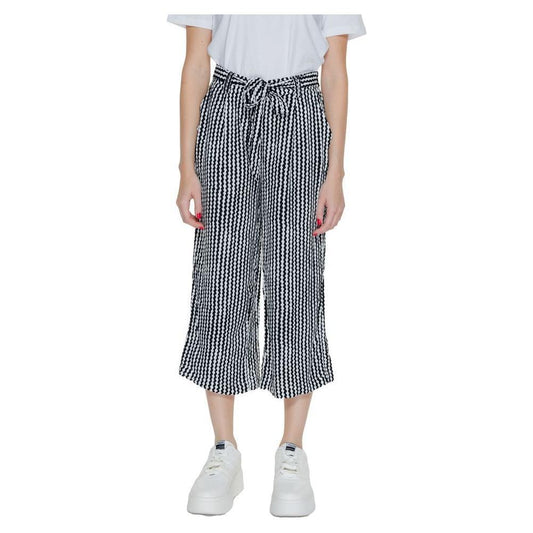 Only Black Viscose Cropped Pant