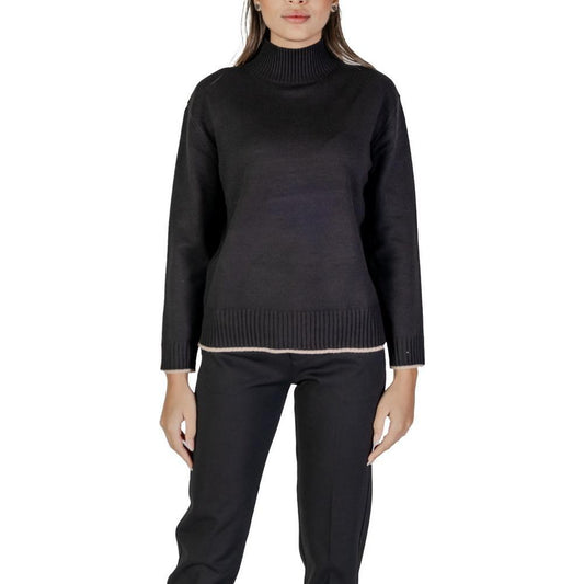 Street One Black Polyester Sweater ST-15734000009-46