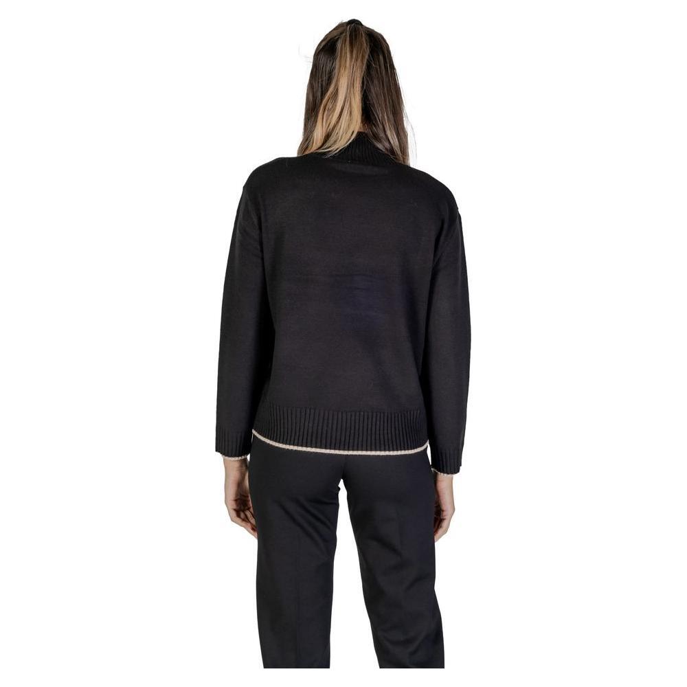 Street One Black Polyester Sweater ST-15734000009-46