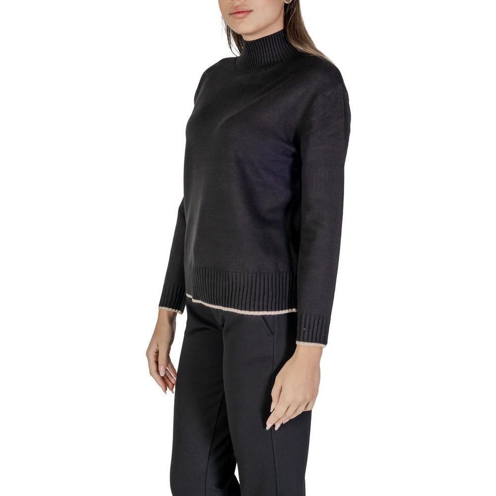 Street One Black Polyester Sweater ST-15734000009-46