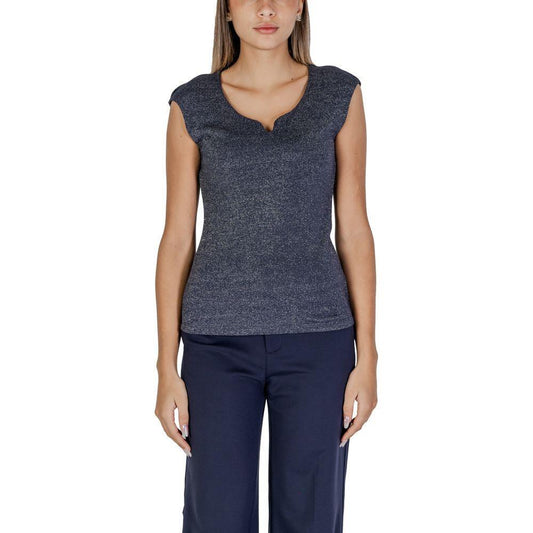 Street One Blue Viscose Tank Top ST-15624000010-IT42|M