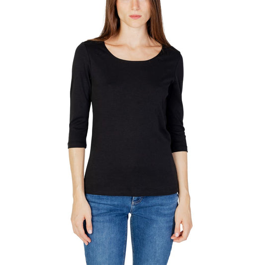Street One Black Cotton Long Sleeve ST-12748000009-IT38|XS