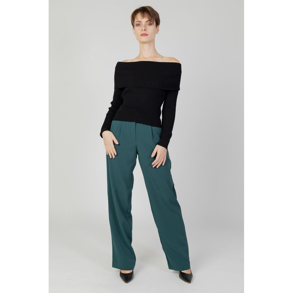 Vila Clothes Green Recycled Polyester Pant VI-13217300148-IT36|XXS