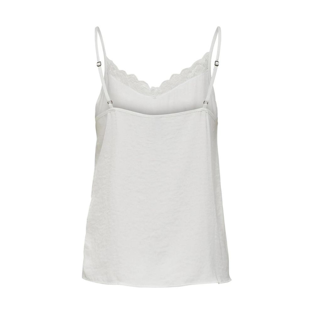 Jacqueline De Yong White Polyester Tank Tops