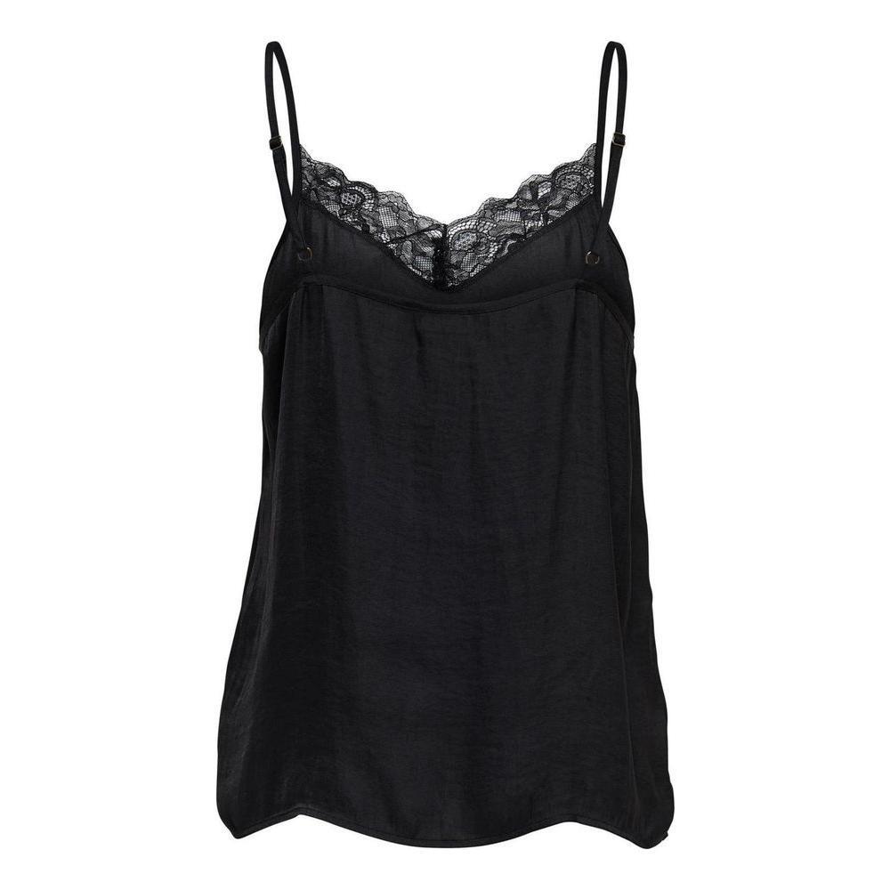 Jacqueline De Yong Black Polyester Tank Top JA-14212300009-IT36|XXS