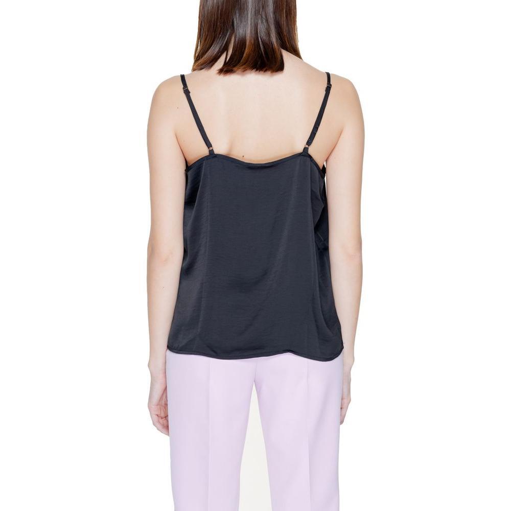 Jacqueline De Yong Black Polyester Tank Top JA-14212300009-IT36|XXS