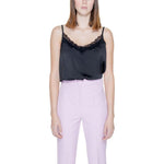 Jacqueline De Yong Black Polyester Tank Top JA-14212300009-IT36|XXS