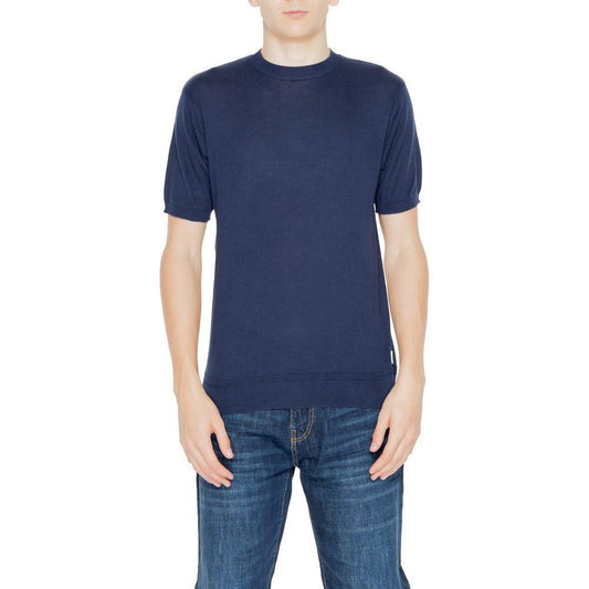 Hamaki-Ho Blue Cotton Sweater HA-14213500128-IT54 | XXL