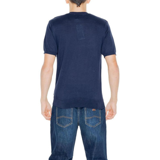 Hamaki-Ho Blue Cotton Sweater HA-14213500128-IT54 | XXL