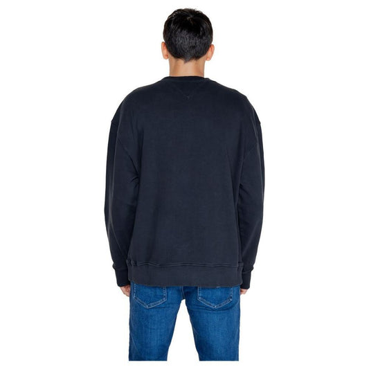 Tommy Hilfiger Jeans Black Cotton Sweatshirt TO-14566500009-IT44 | S
