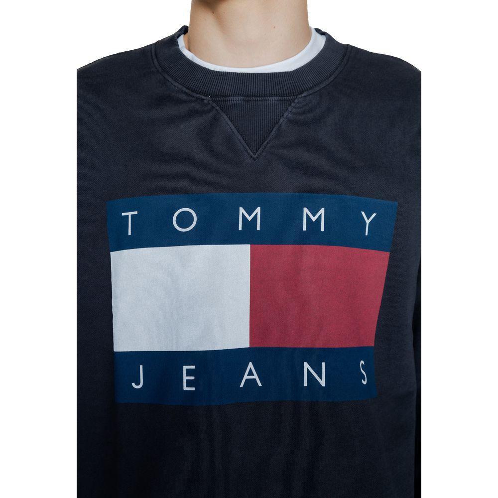 Tommy Hilfiger Jeans Black Cotton Sweatshirt TO-14566500009-IT44 | S