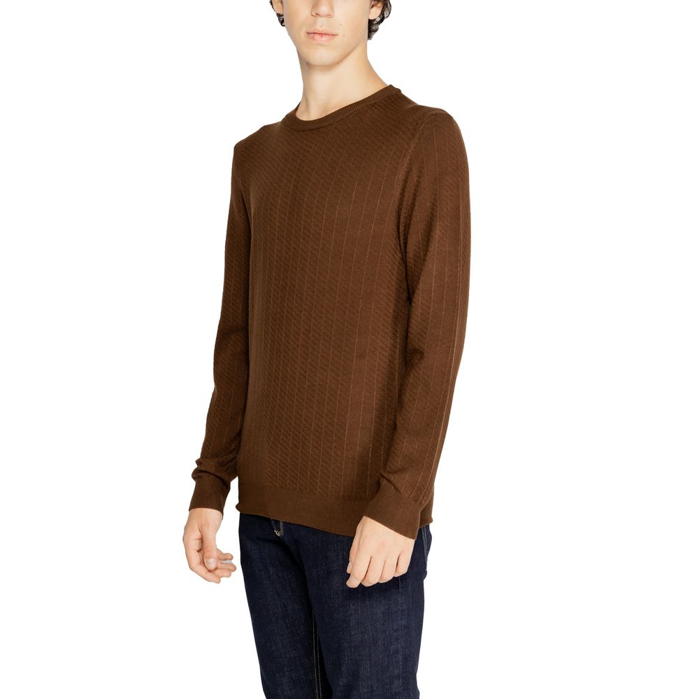 Antony Morato Brown Viscose Sweatshirt