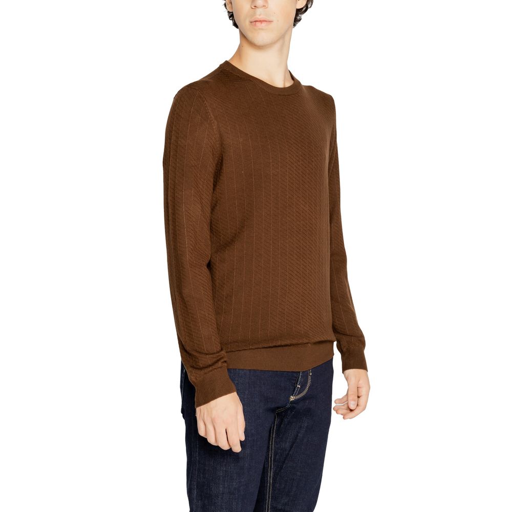 Antony Morato Brown Viscose Sweatshirt