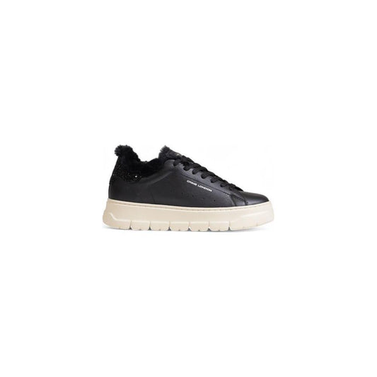 Crime London Black Leather Sneaker CR-14783100009-EU40/US10