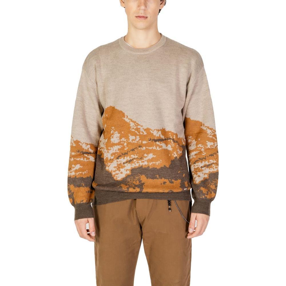 Gianni Lupo Brown Marabou Sweater GI-14787900131-IT54 | XXL