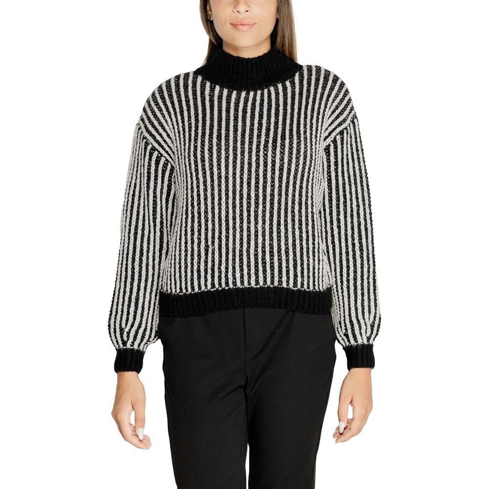 Jacqueline De Yong Black Polyester Sweater