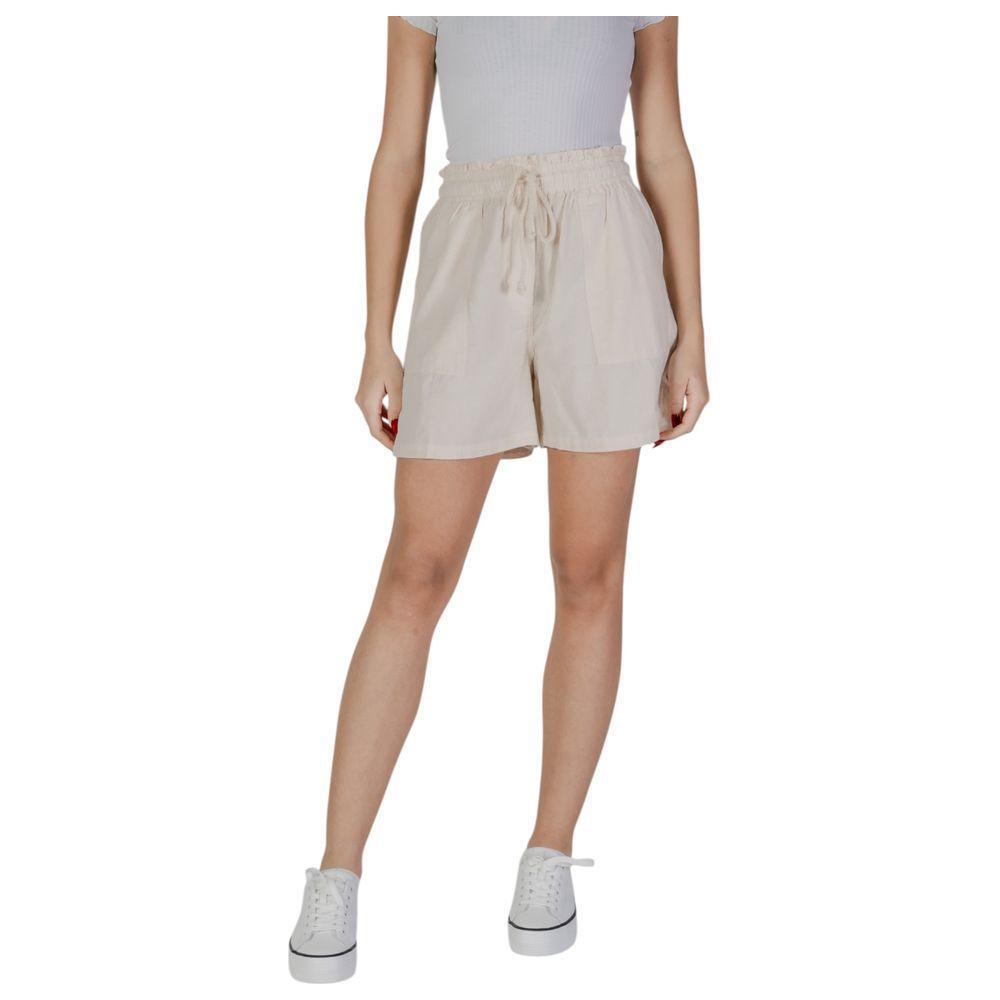 B.Young Beige Cotton Short