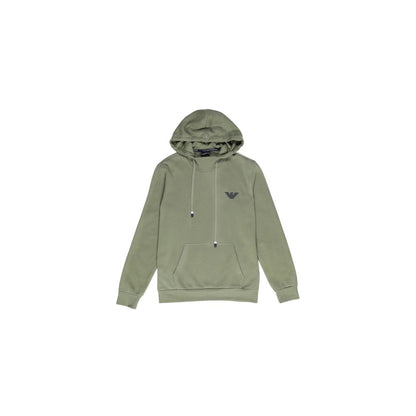 Emporio Armani Underwear Green Cotton Hoodie