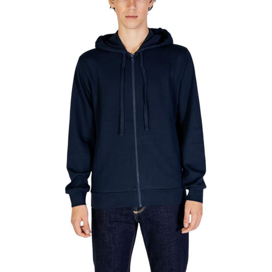 Emporio Armani Underwear Blue Polyester Hoody EM-15168800010-IT52 | XL
