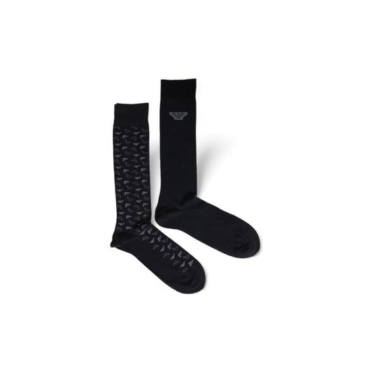 Emporio Armani Underwear Black Cotton Sock EM-15169600009-ONE SIZE