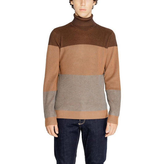 Hamaki-Ho Brown Viscose Turtleneck HA-15188800140-IT52 | XL