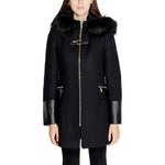 Morgan De Toi Black Wool Coat MO-15191900009-IT36|XXS