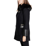Morgan De Toi Black Wool Coat MO-15191900009-IT36|XXS