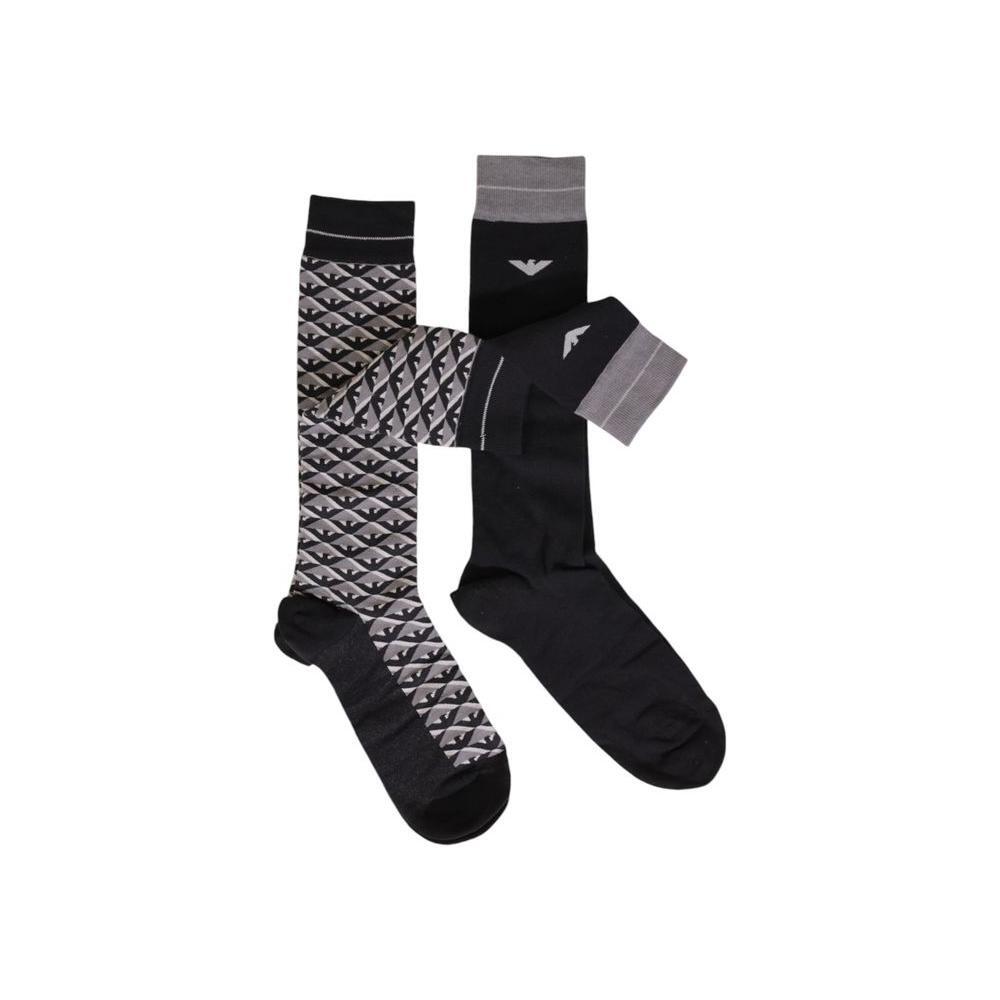 Emporio Armani Underwear Gray Cotton Sock EM-15192800136-ONE SIZE