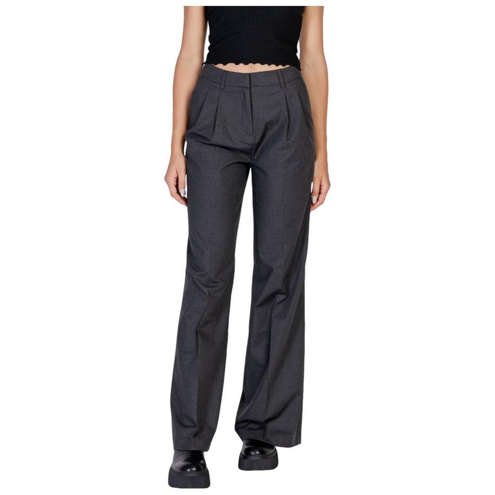 Morgan De Toi Gray Polyester Pant MO-15415200138-IT40|S