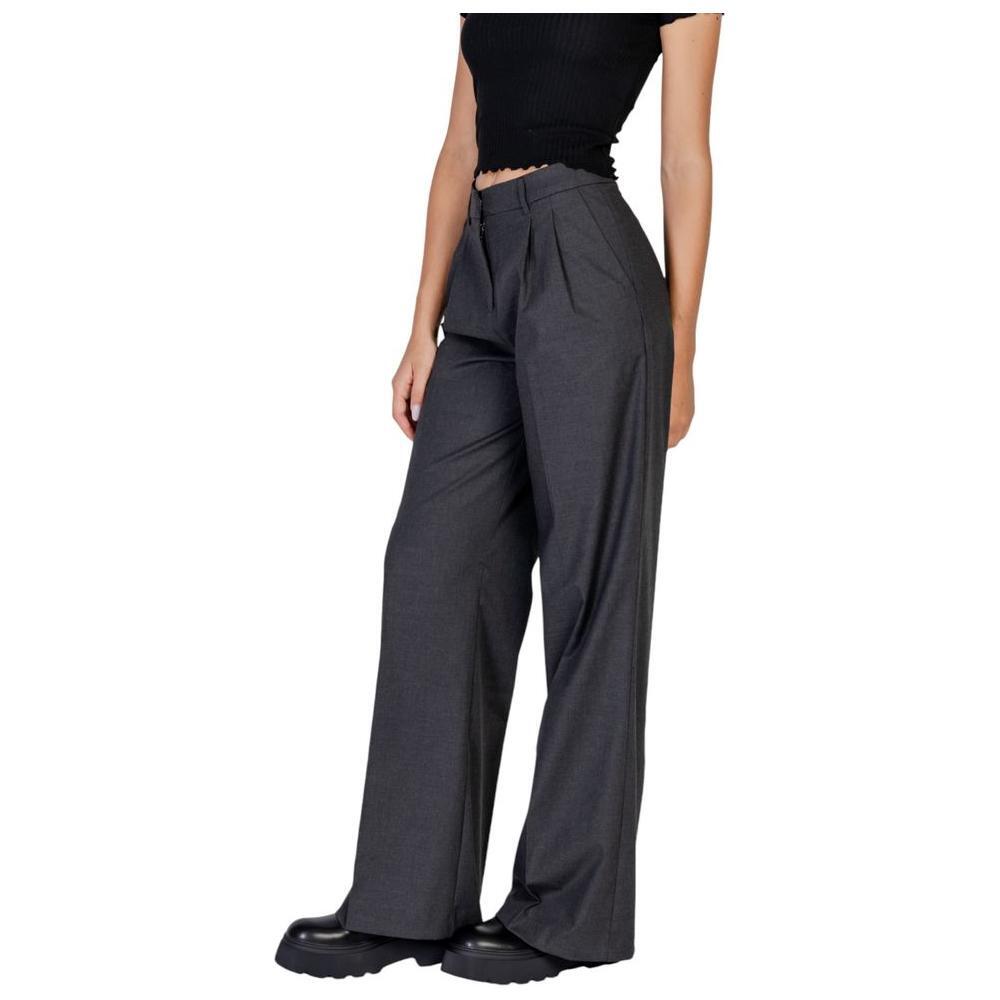 Morgan De Toi Gray Polyester Pant MO-15415200138-IT40|S