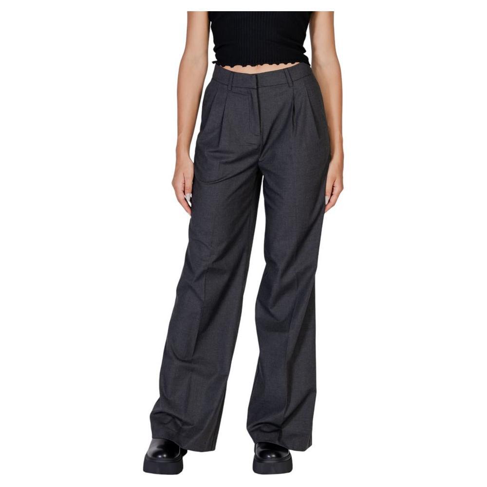 Morgan De Toi Gray Polyester Pant MO-15415200138-IT40|S