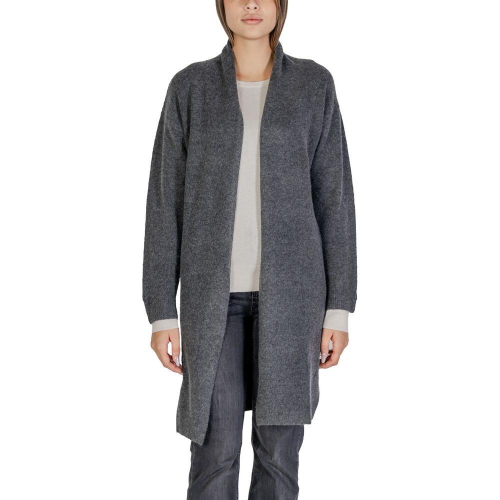 Morgan De Toi Gray Polyester Cardigan MO-15618600138-IT38|XS