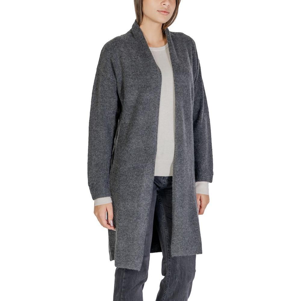 Morgan De Toi Gray Polyester Cardigan MO-15618600138-IT38|XS