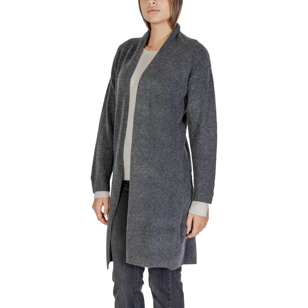 Morgan De Toi Gray Polyester Cardigan MO-15618600138-IT38|XS