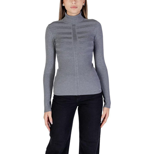Morgan De Toi Gray Viscose Turtleneck MO-15619300136-IT38|XS