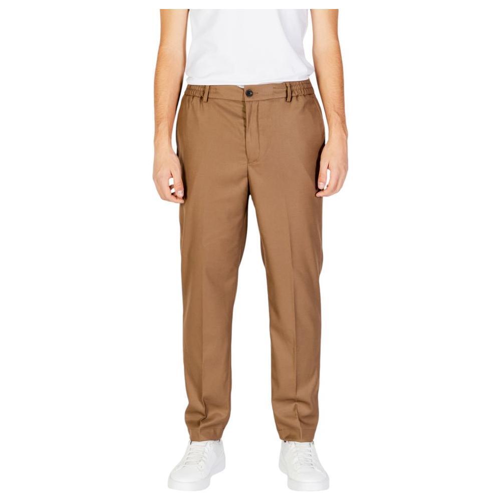 Hamaki-Ho Beige Polyester Pant HA-15671100309-IT52 | XL