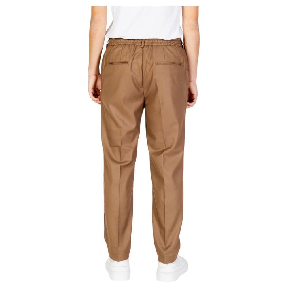 Hamaki-Ho Beige Polyester Pant HA-15671100309-IT52 | XL