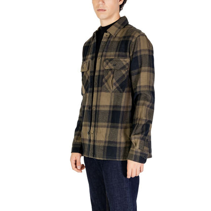 Only & Sons Green Cotton Jackets And Coat