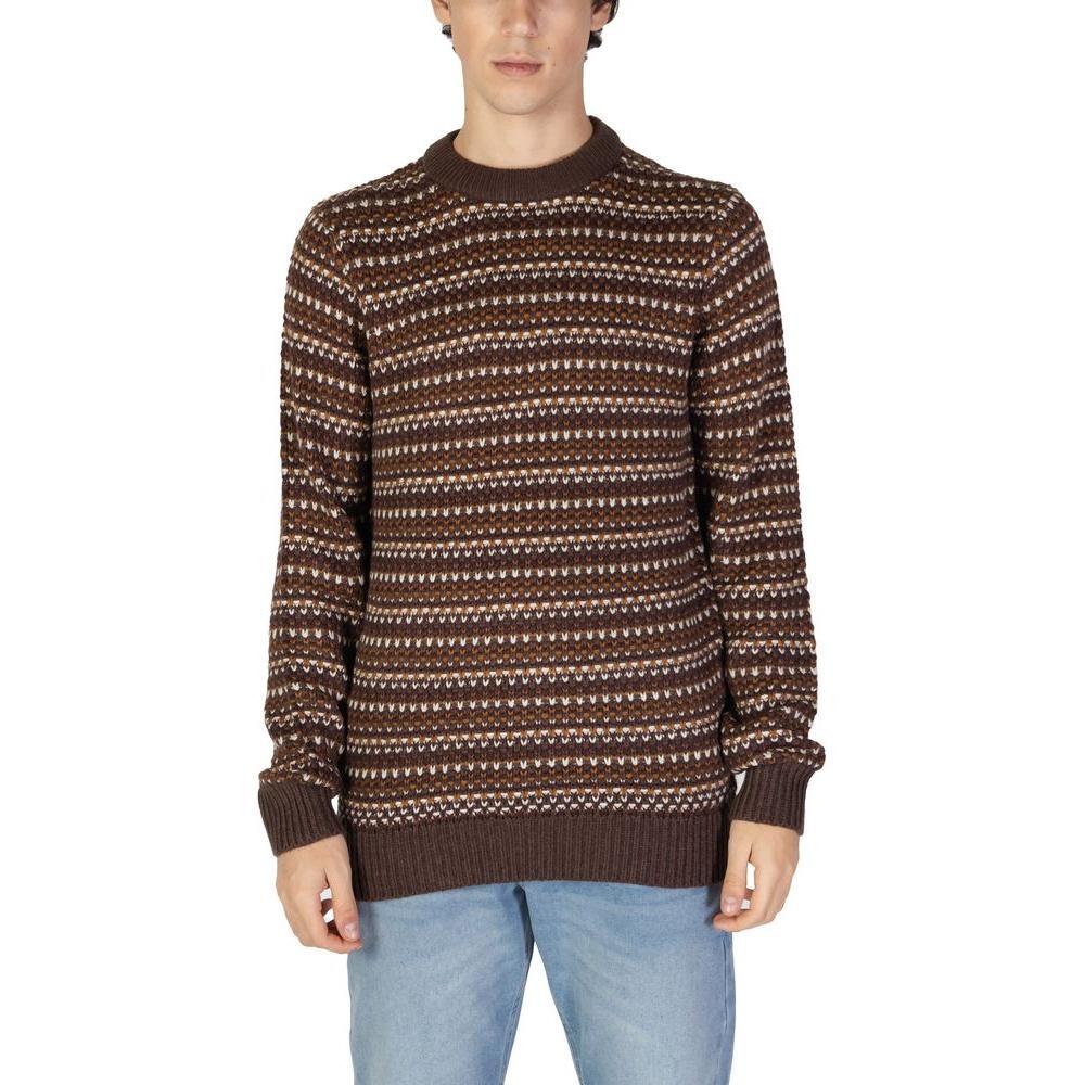 Only & Sons Brown Cotton Sweater ON-15710100140-IT52 | XL