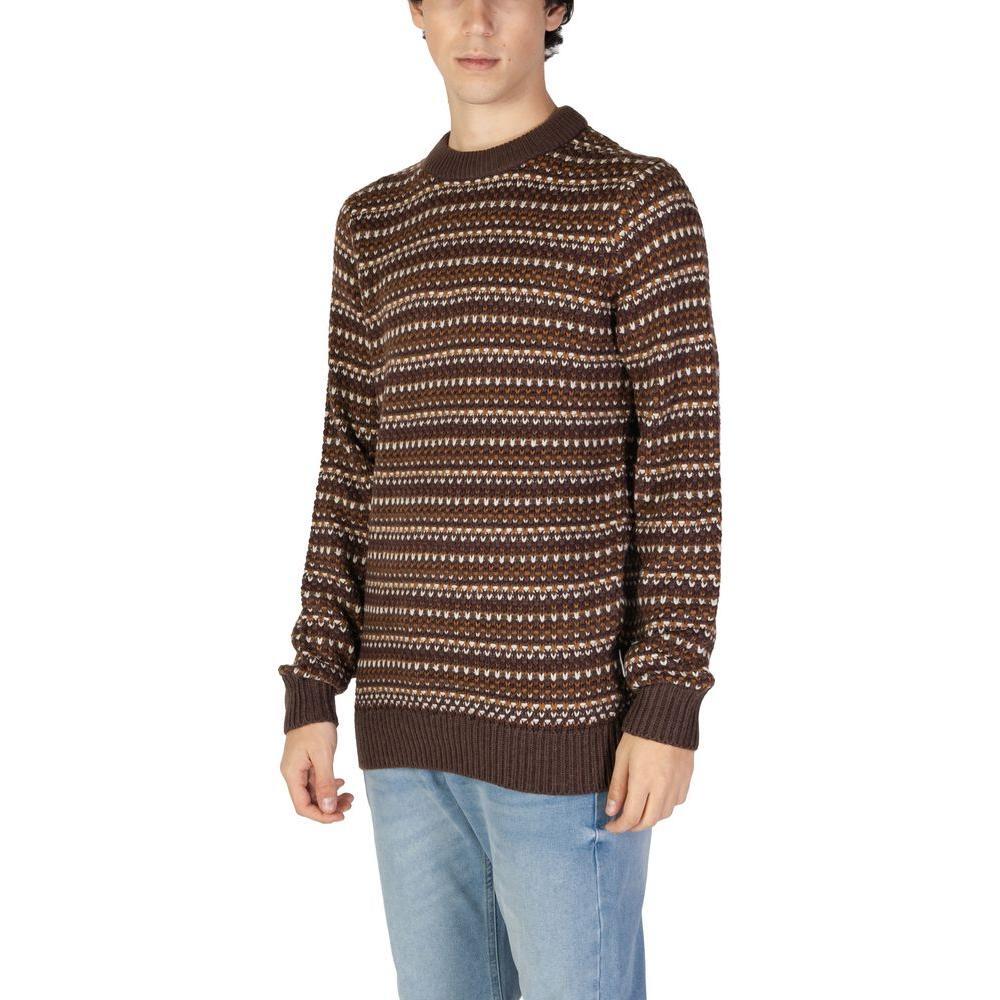 Only & Sons Brown Cotton Sweater ON-15710100140-IT52 | XL