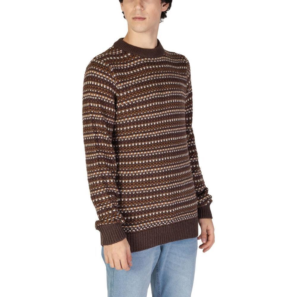 Only & Sons Brown Cotton Sweater ON-15710100140-IT52 | XL
