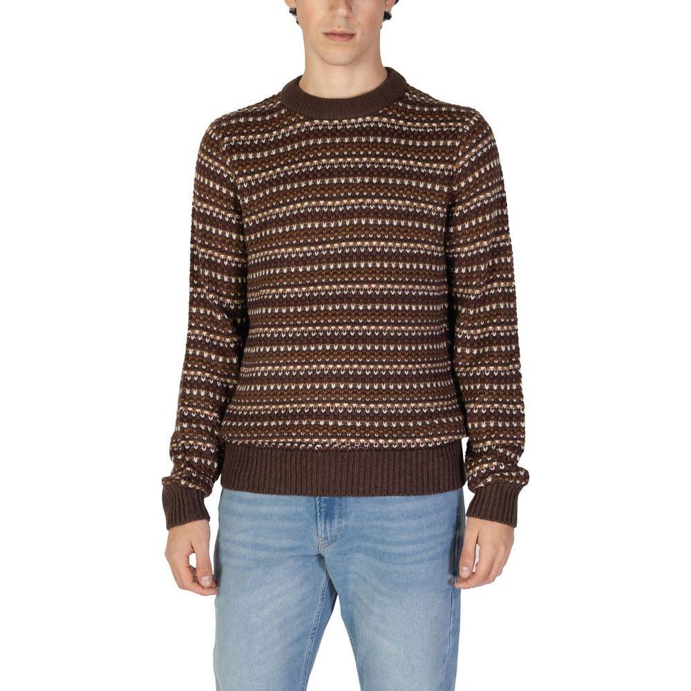 Only & Sons Brown Cotton Sweater ON-15710100140-IT52 | XL