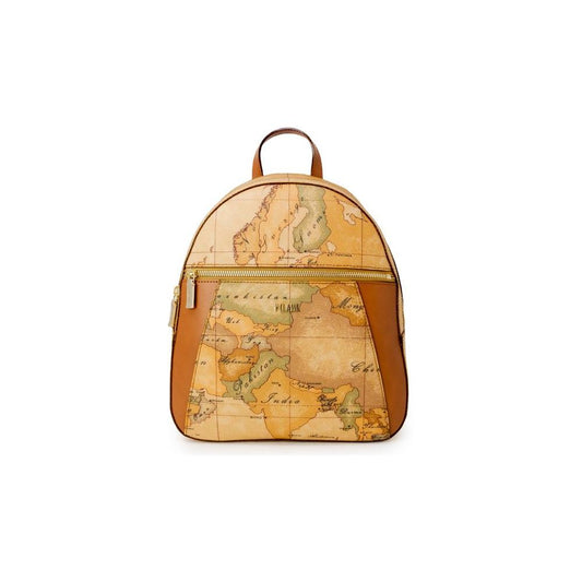 Alviero Martini Prima Classe Beige Cotton Backpack